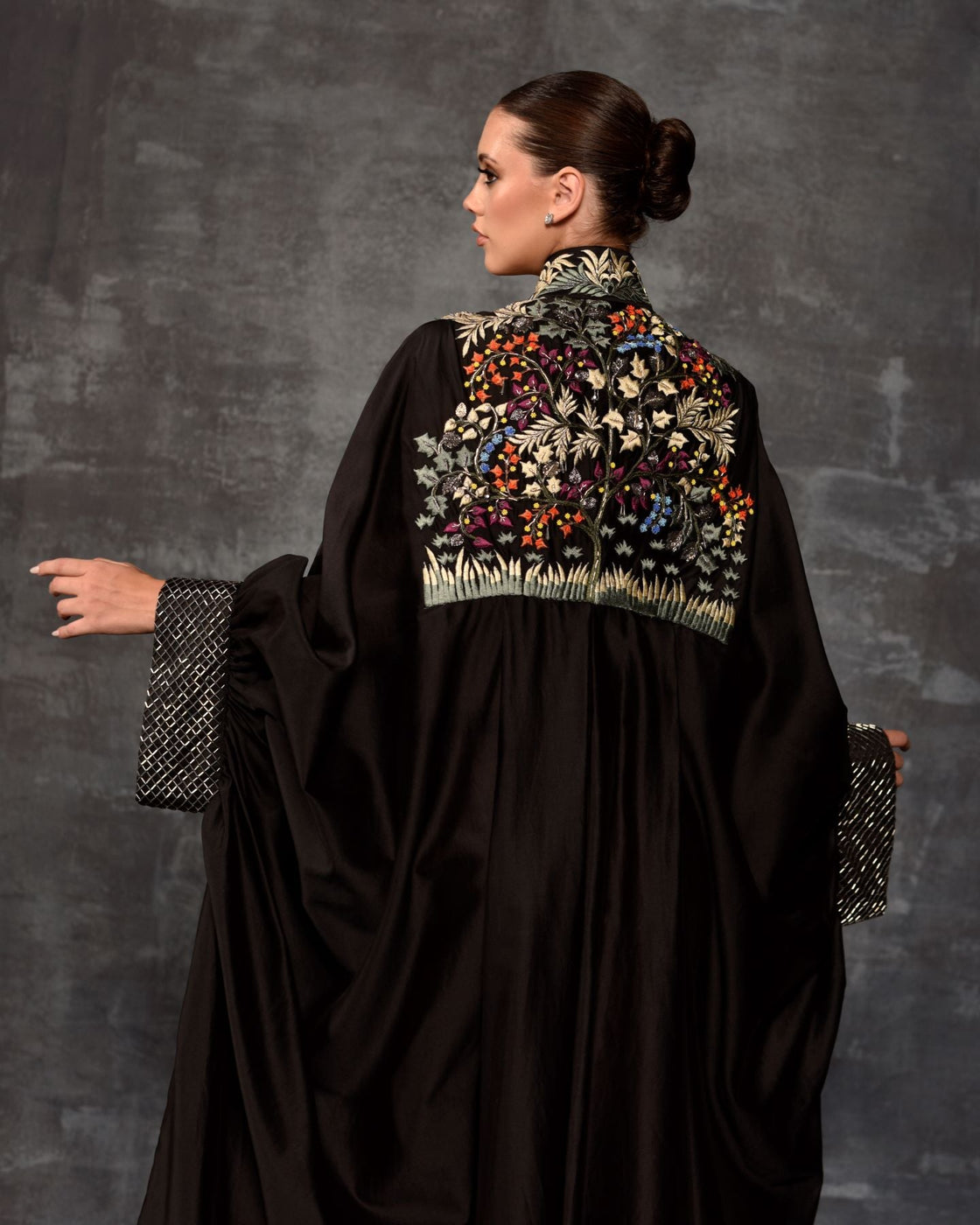 A multicolor work Embellished Abaya - samantchauhan Apparel & Accessories