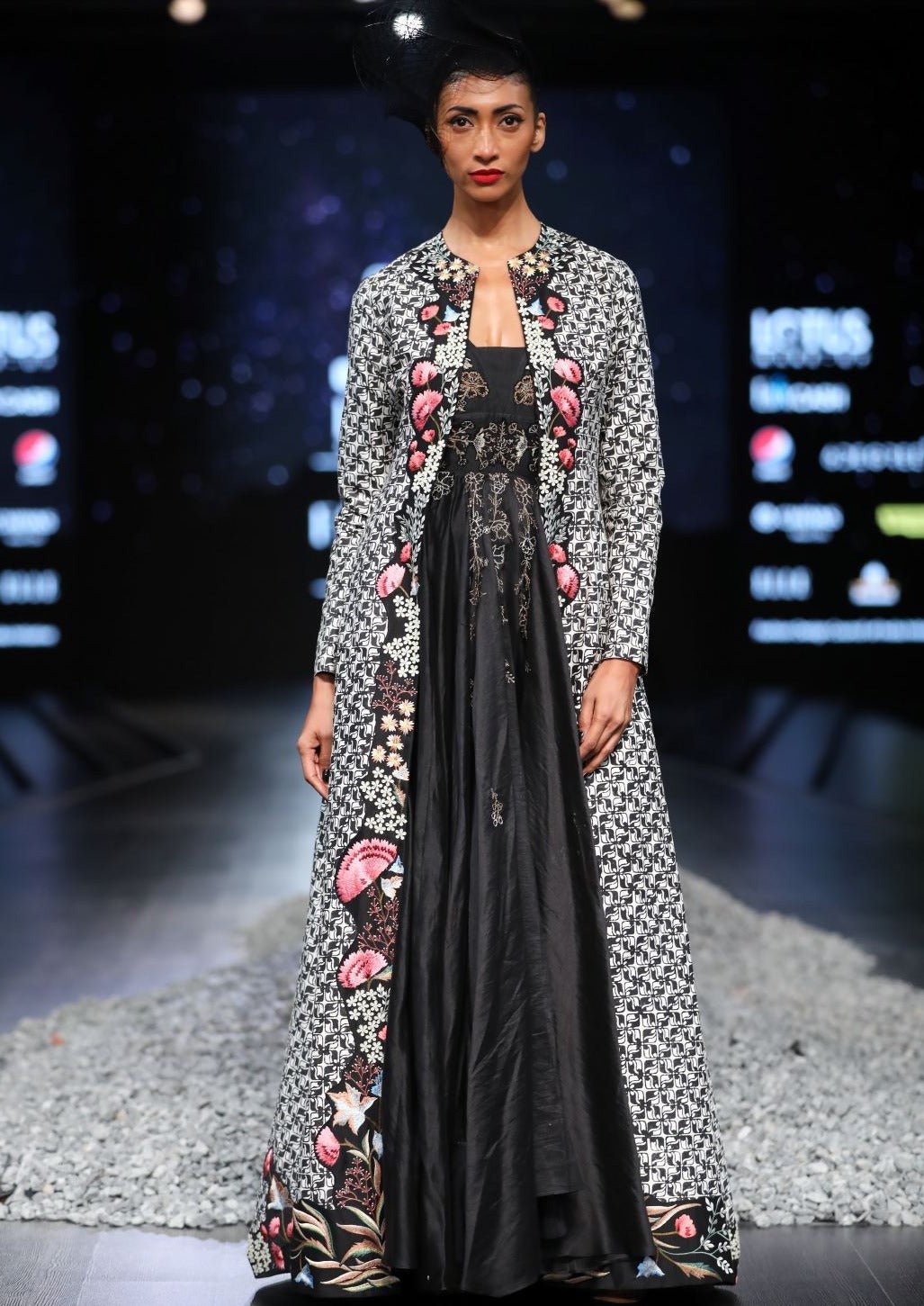Block printed and embroidered jacket with inner dress - samantchauhan