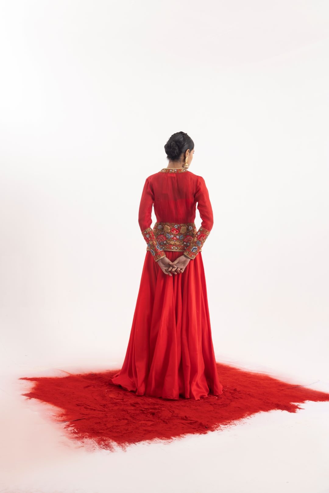 Chic 3 - piece ensemble featuring long skirt set - samantchauhan Apparel & Accessories