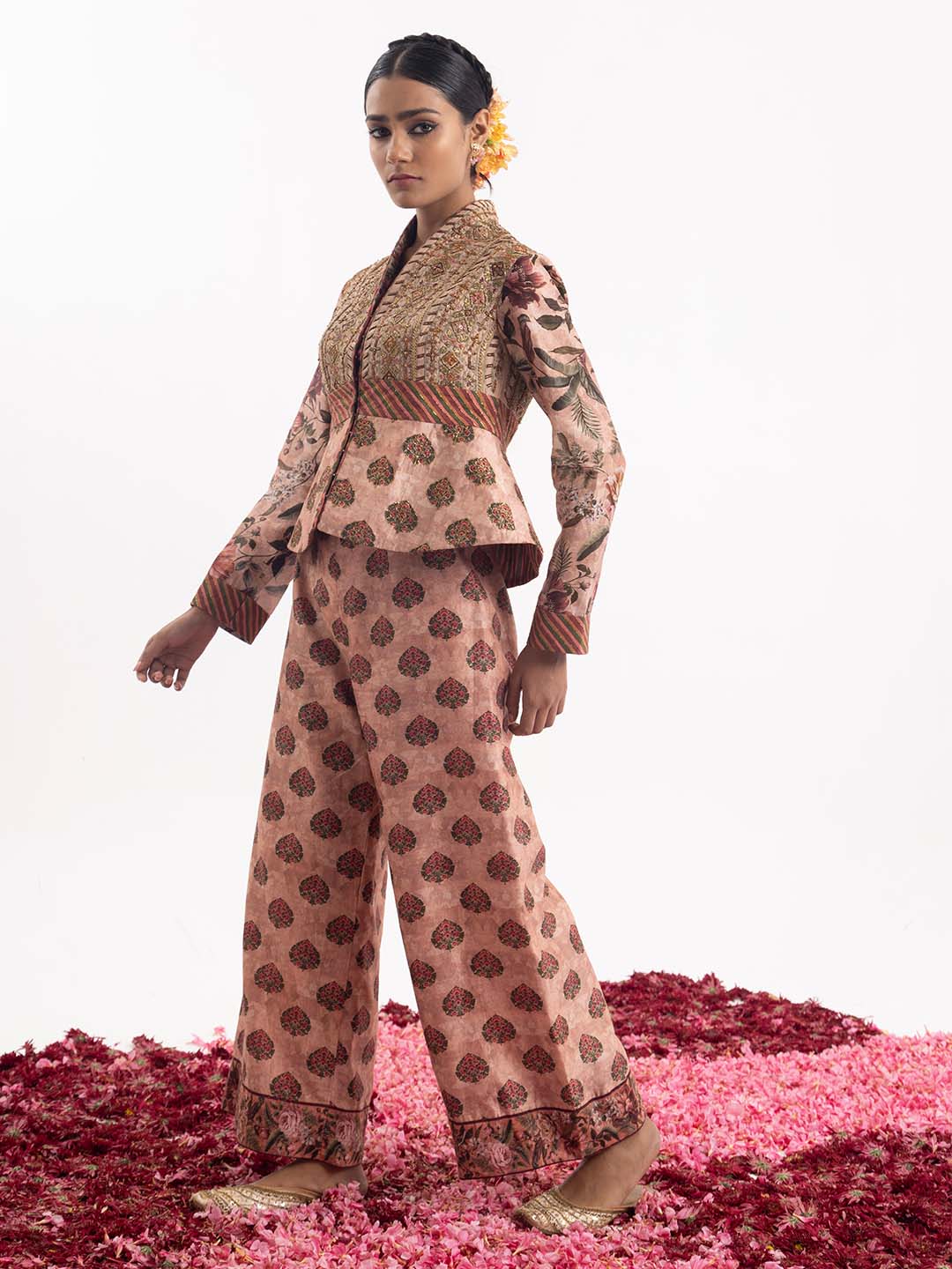Corset featuring a blend of intricate embroidery and delightful prints - samantchauhan Apparel & Accessories