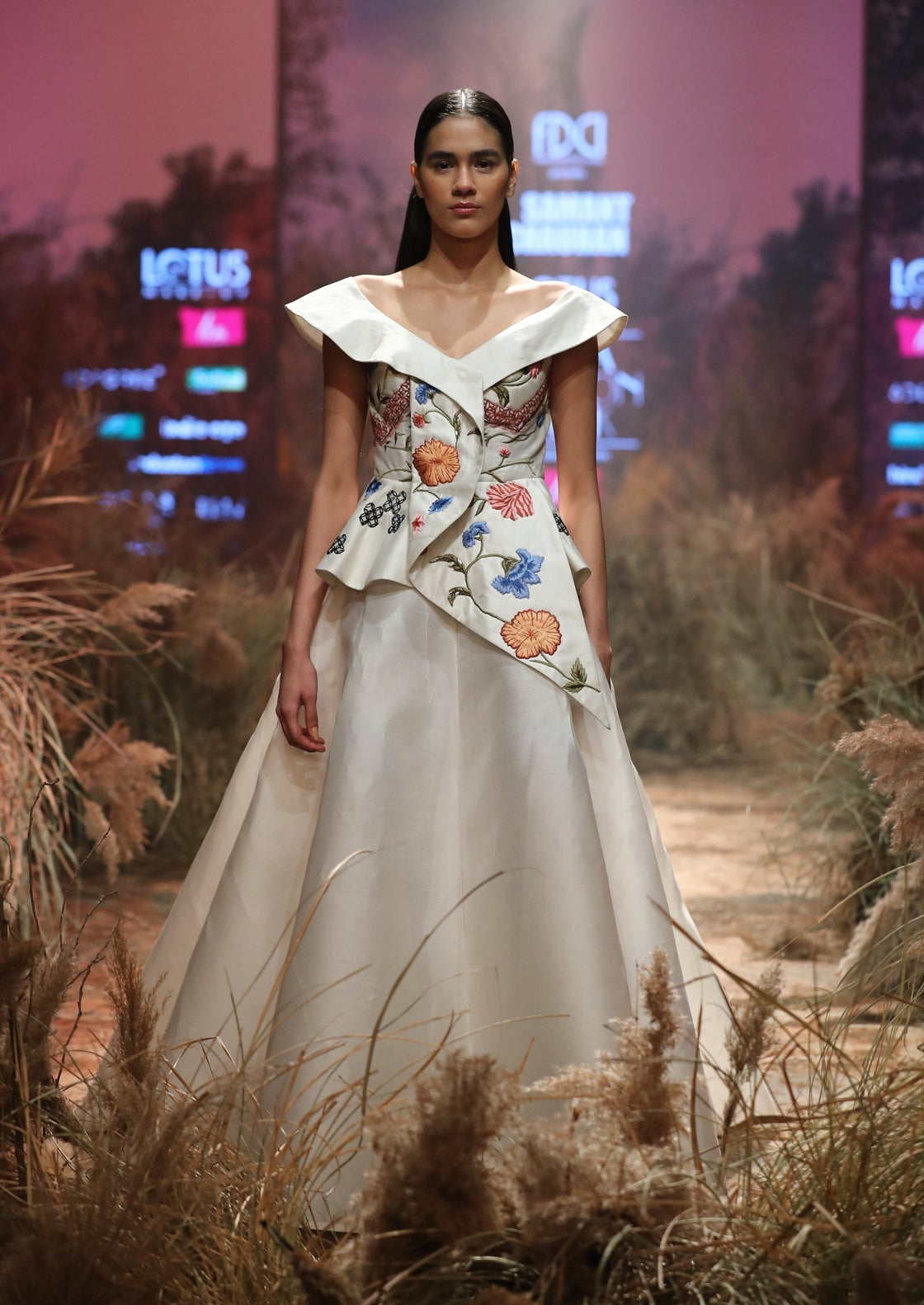 Cotton silk Corset Gown - samantchauhan