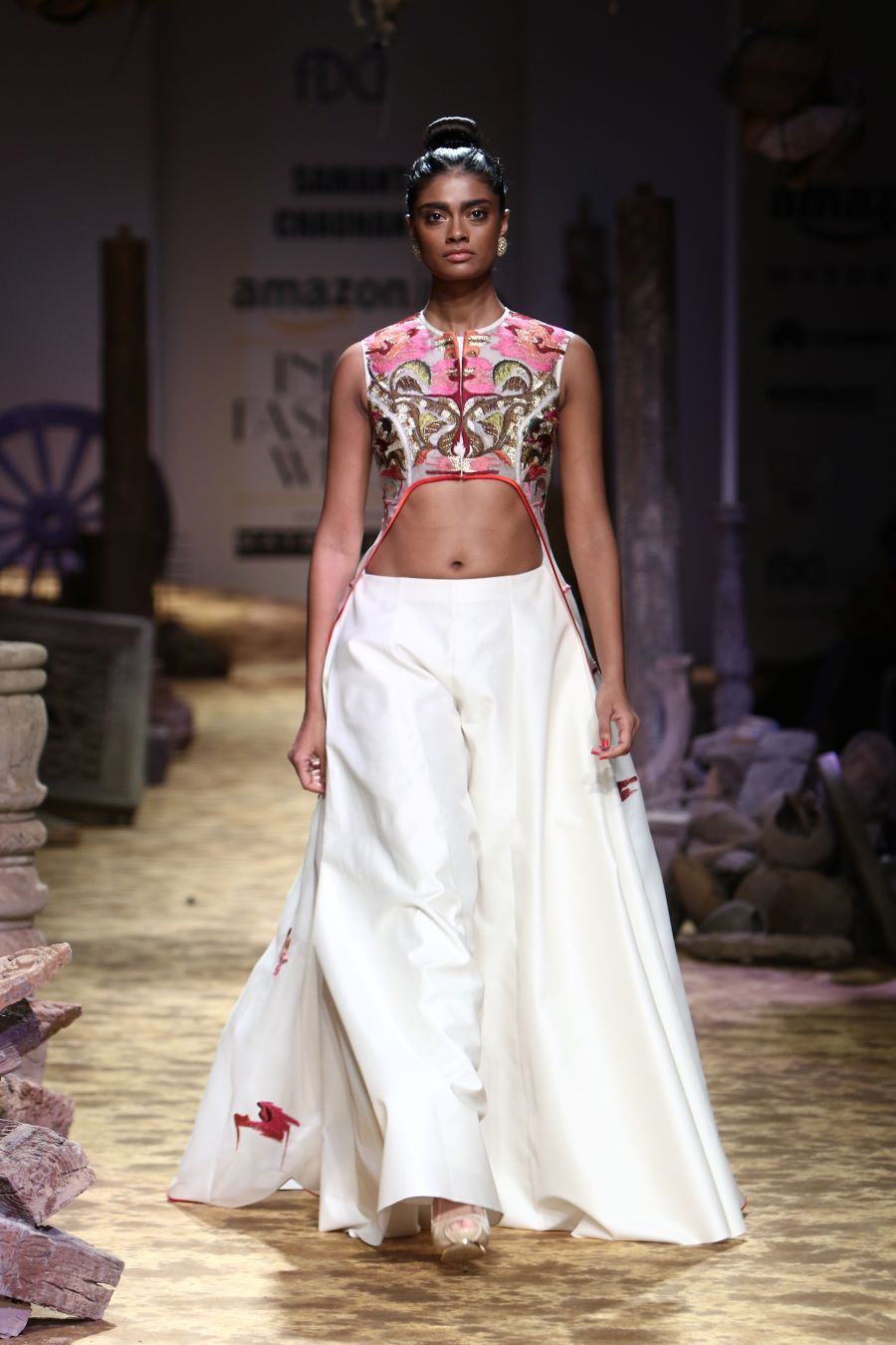 Embroidered Jacket with Flared Pants - samantchauhan