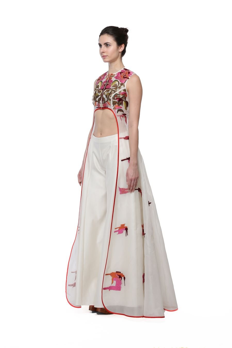 Embroidered Jacket with Flared Pants - samantchauhan