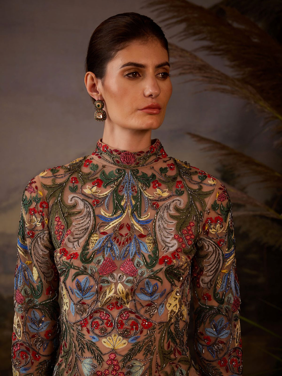 Floral Embroidered Mini Dress - samantchauhan Apparel & Accessories