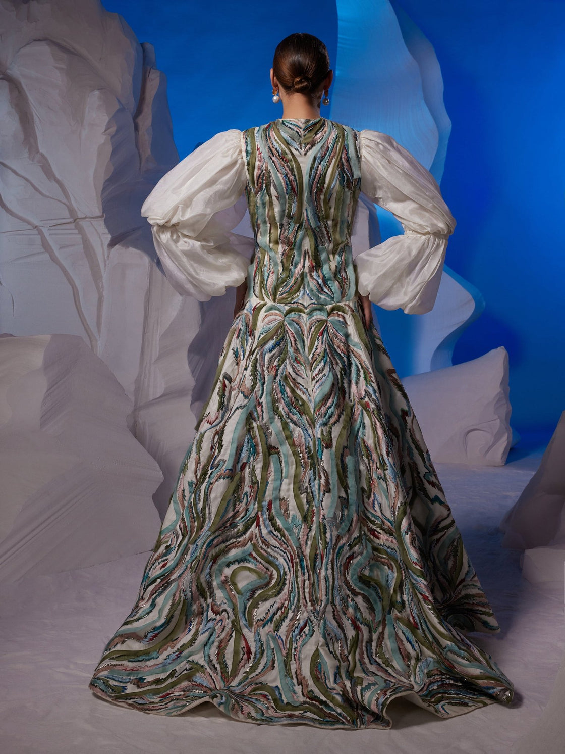 Jacket dress with organic patch work - samantchauhan Apparel & Accessories