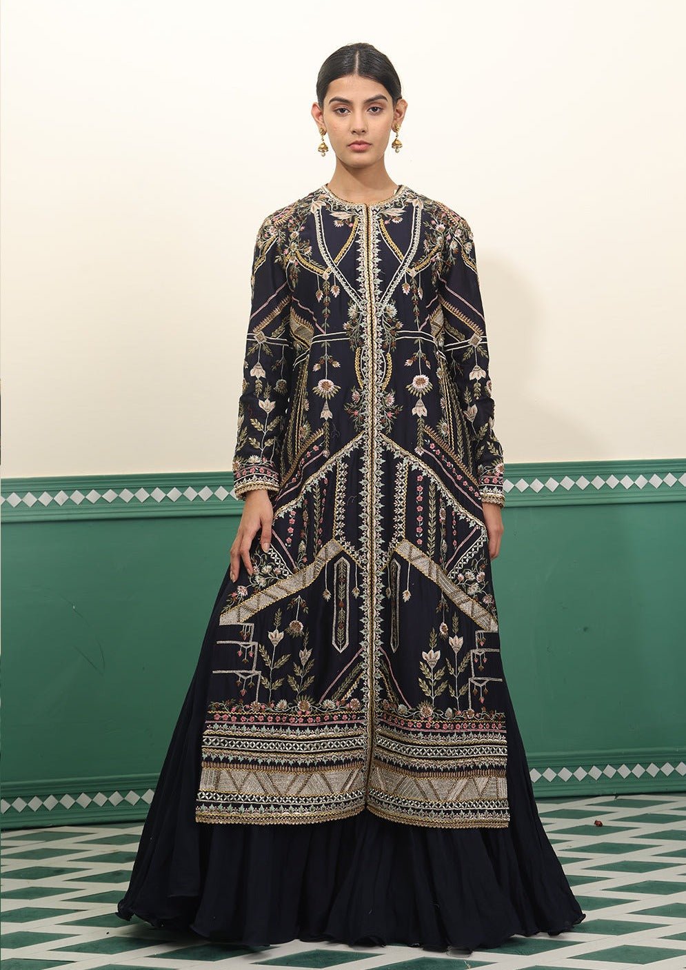 Jacket style kurta with cotton inner - samantchauhan Apparel & Accessories