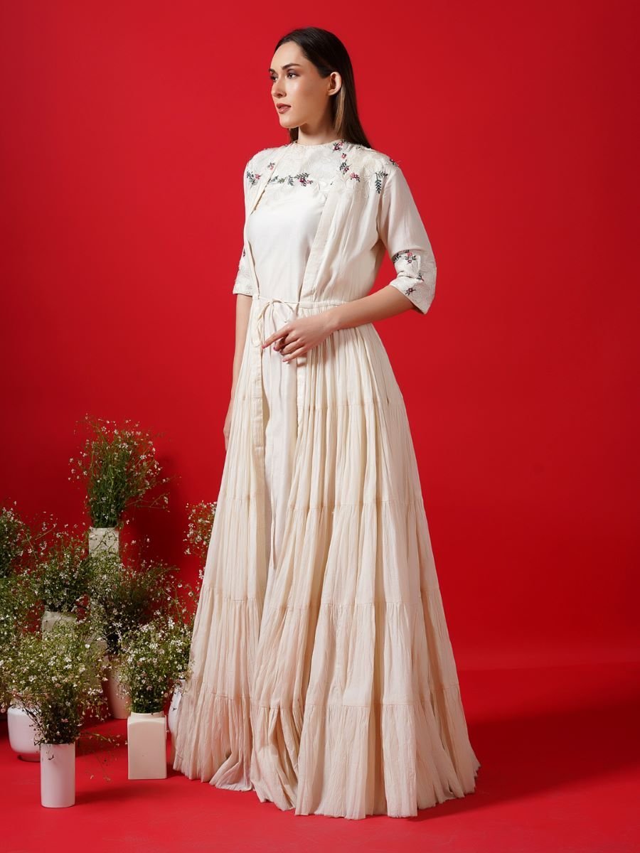Jacket with inside dress - samantchauhan Apparel & Accessories