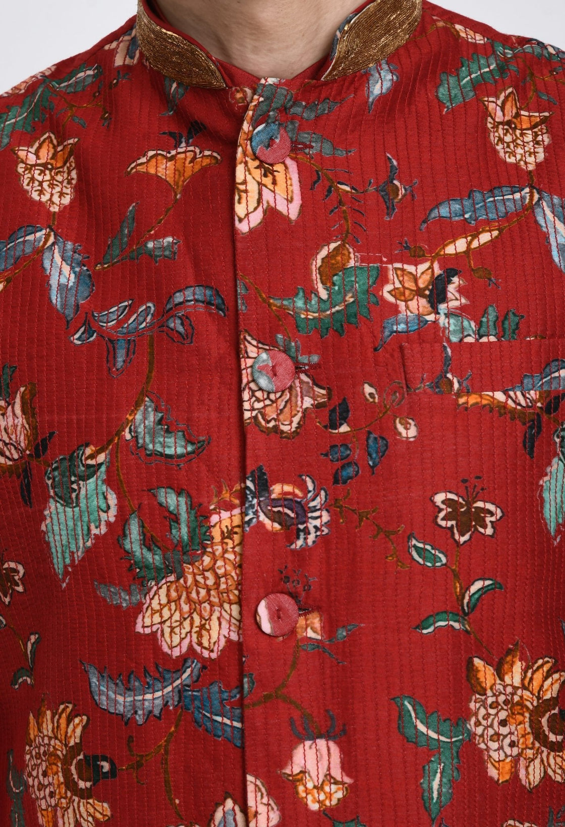 Kurta & Churidar set topped with a waist coat - samantchauhan Apparel & Accessories