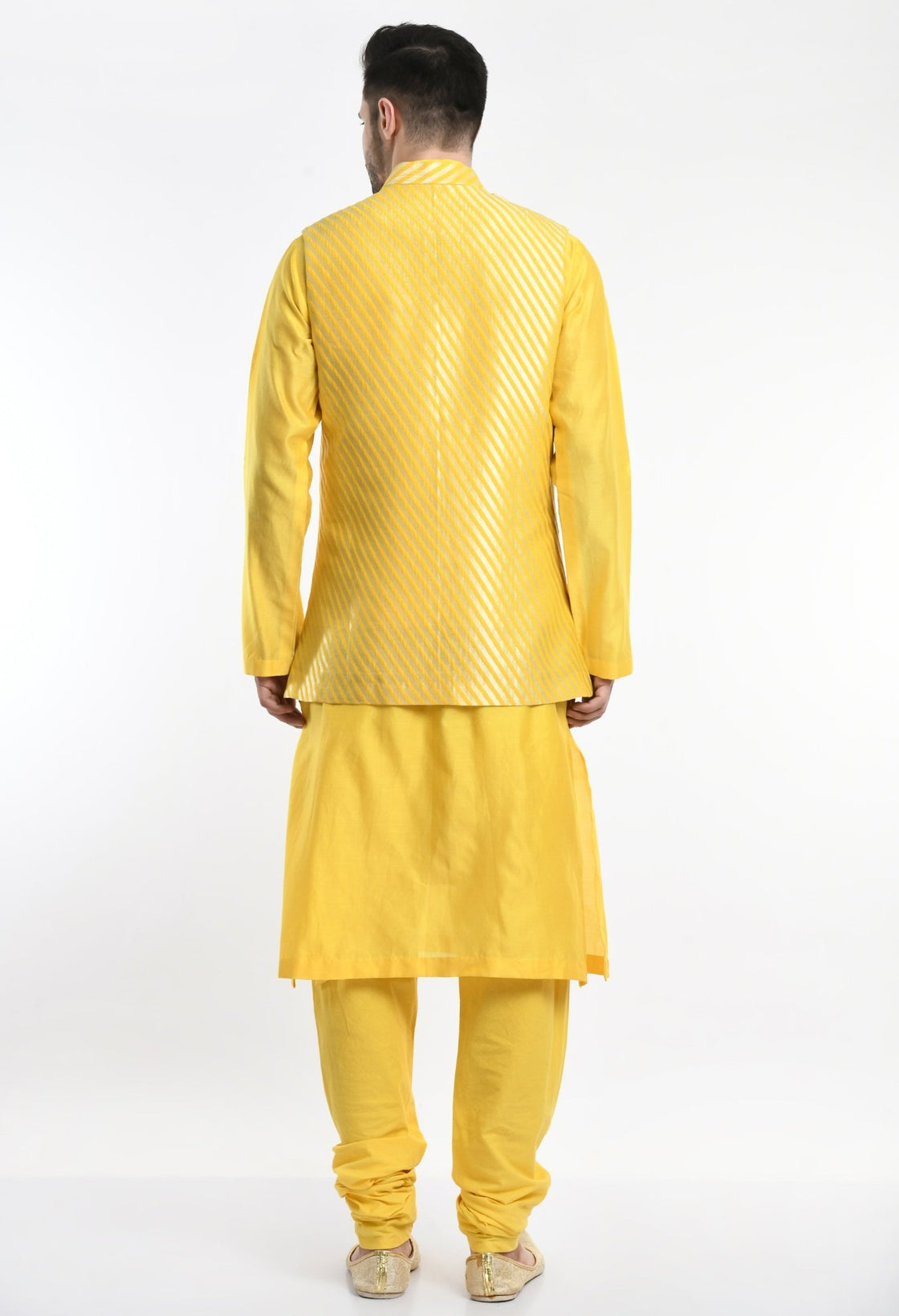 Kurta & Churidar set topped with a waist coat. - samantchauhan Apparel & Accessories