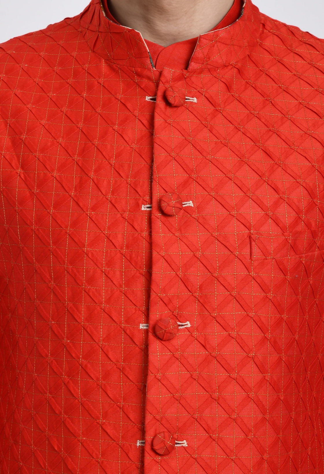 Kurta & Churidar set topped with a waist coat. - samantchauhan Apparel & Accessories