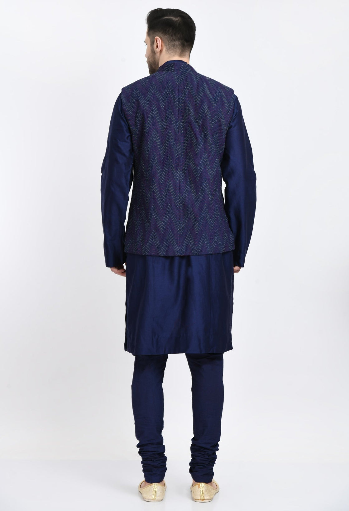 Kurta & Churidar set topped with a waist coat - samantchauhan Apparel & Accessories