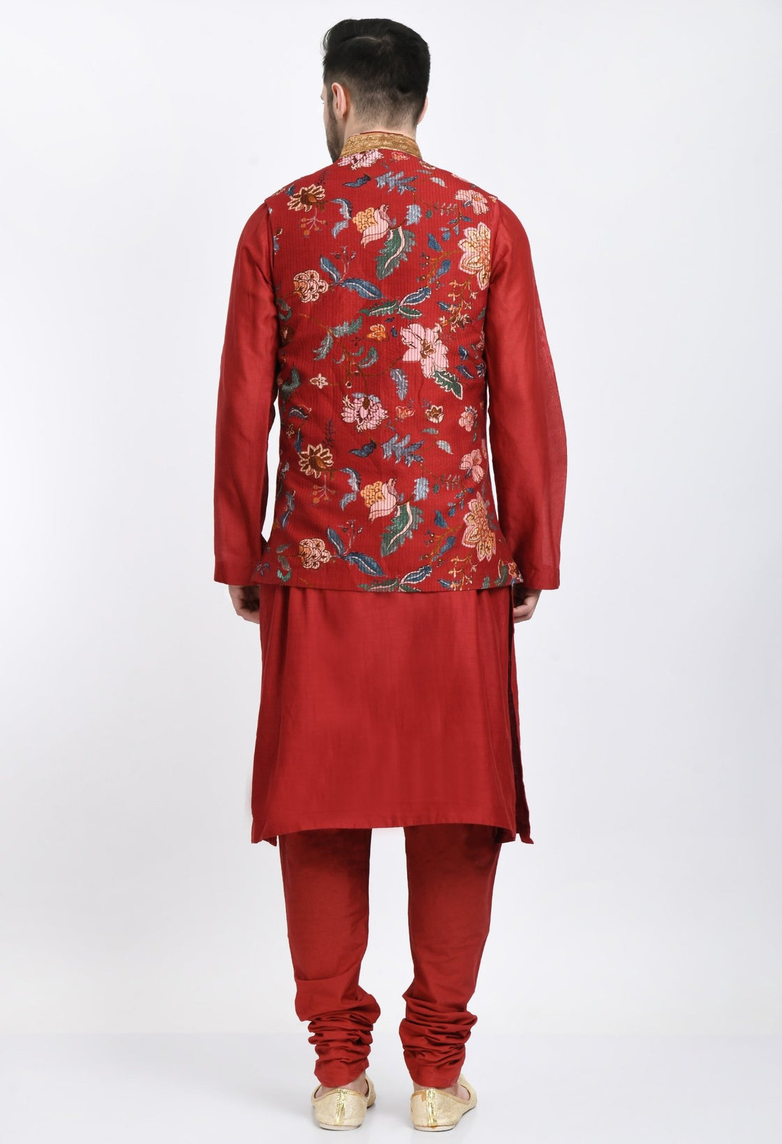 Kurta & Churidar set topped with a waist coat - samantchauhan Apparel & Accessories