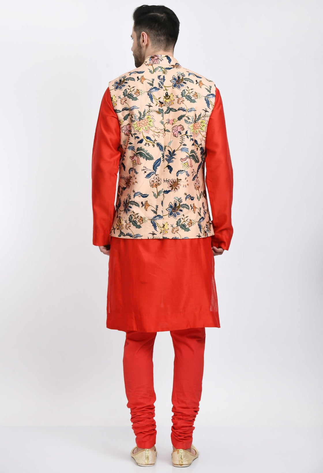 Kurta & Churidar set topped with a waist coat. - samantchauhan Apparel & Accessories