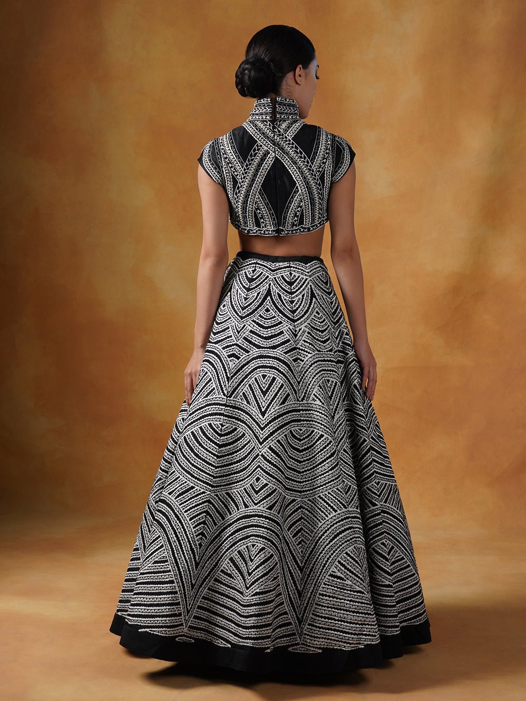 Lehenga set with in cotton silk adorned in appliqué & pearl work and silk thread embroidery. - samantchauhan Apparel & Accessories