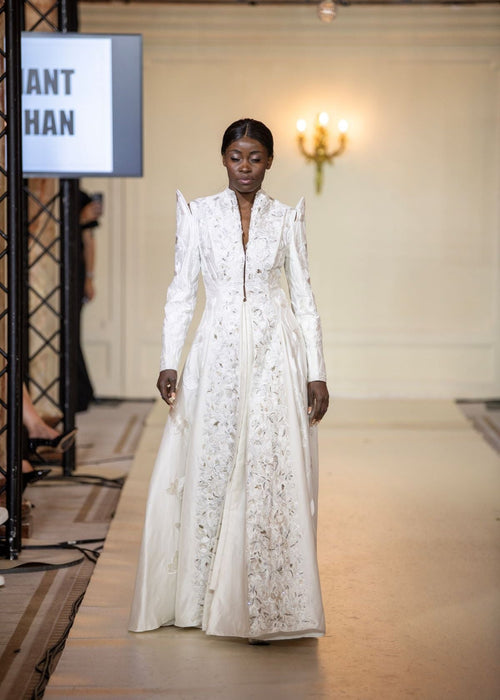 Make a bold statement in this regal full - sleeve gown - samantchauhan Apparel & Accessories
