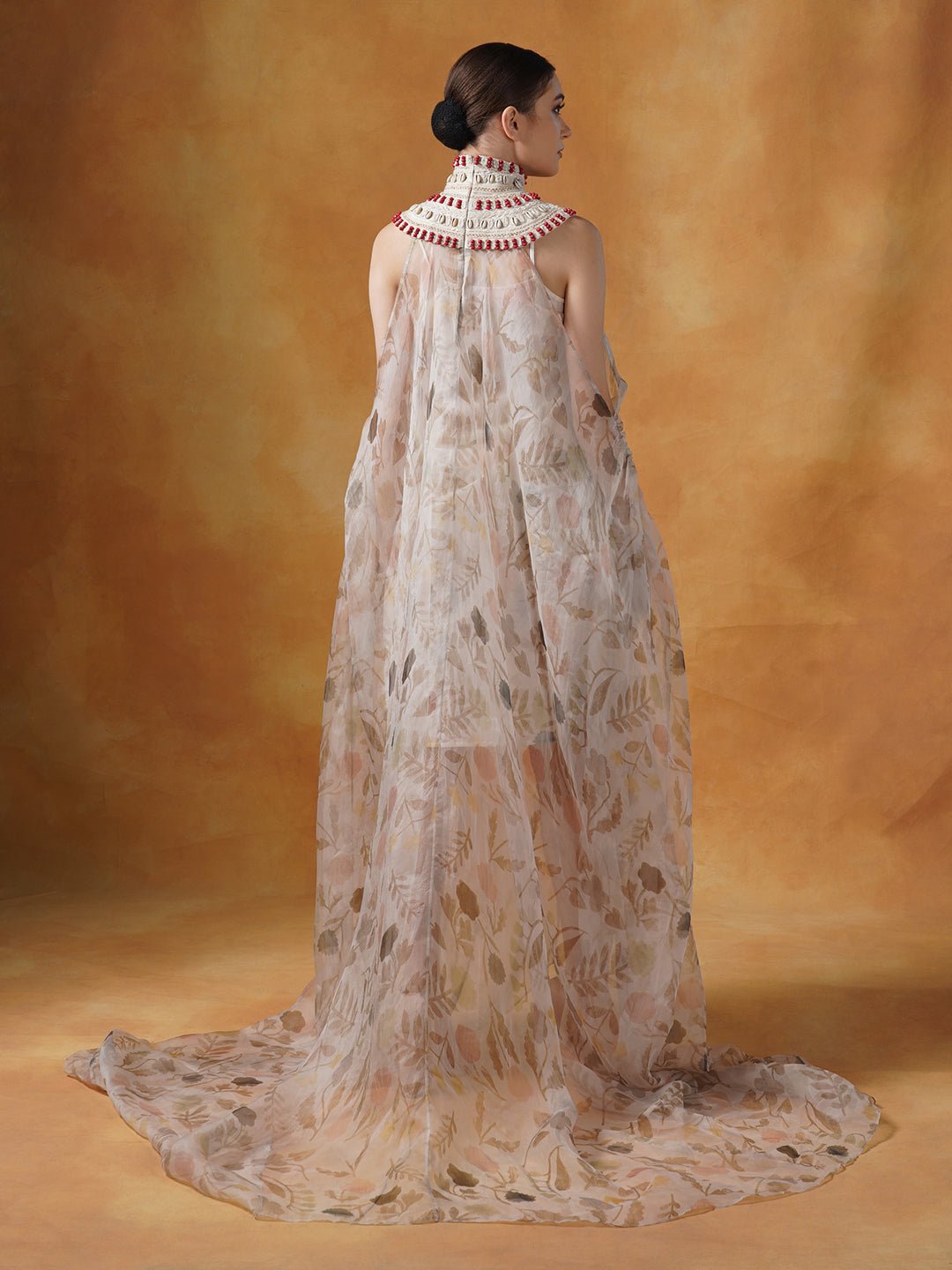 Organza printed & embroidered kaftaan - samantchauhan Apparel & Accessories
