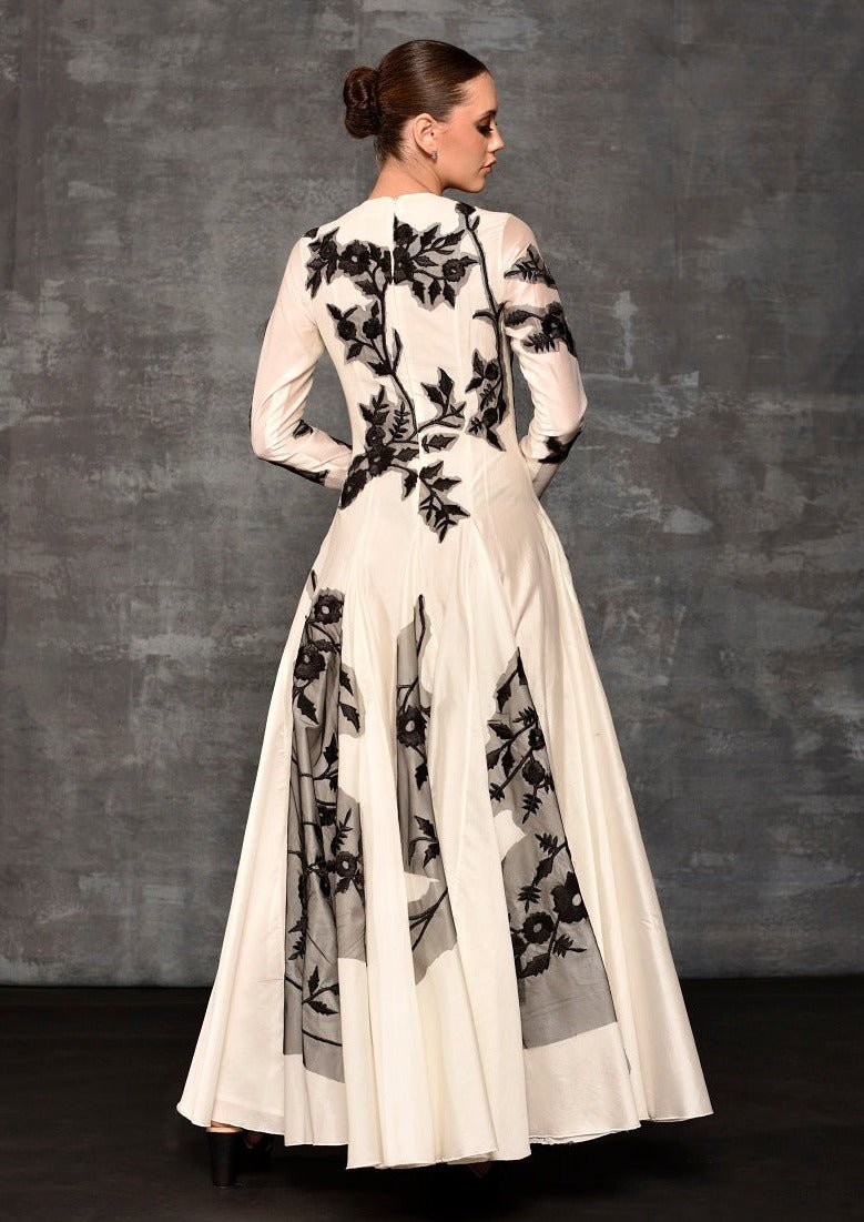 Patch - Worked Long Dress - samantchauhan