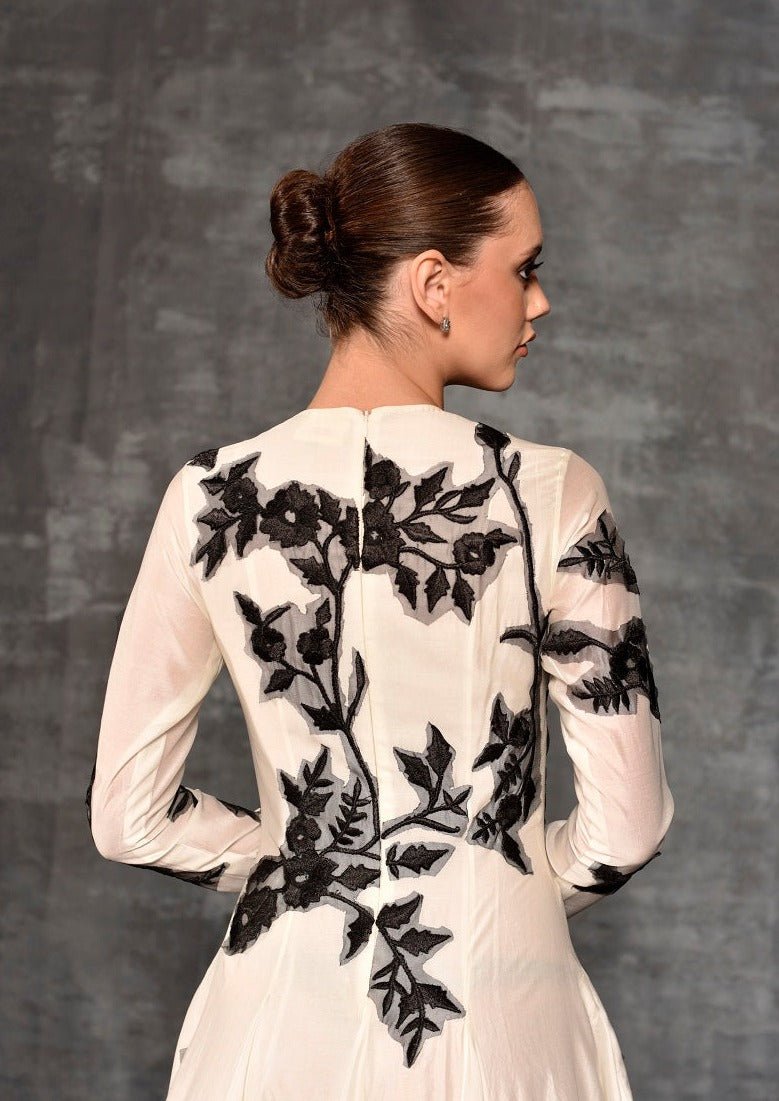 Patch - Worked Long Dress - samantchauhan