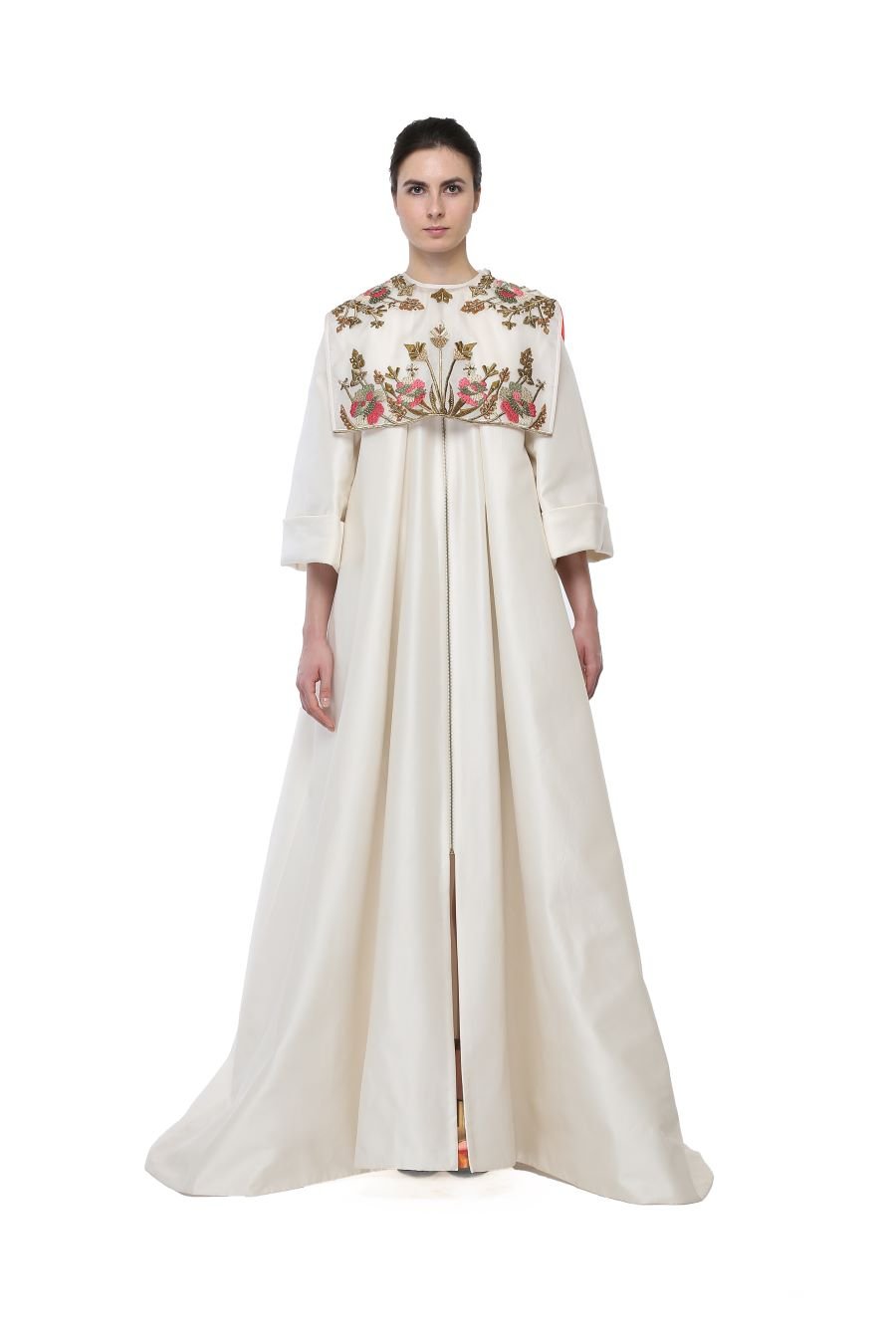 Relax Fit Embroidered Gown - samantchauhan
