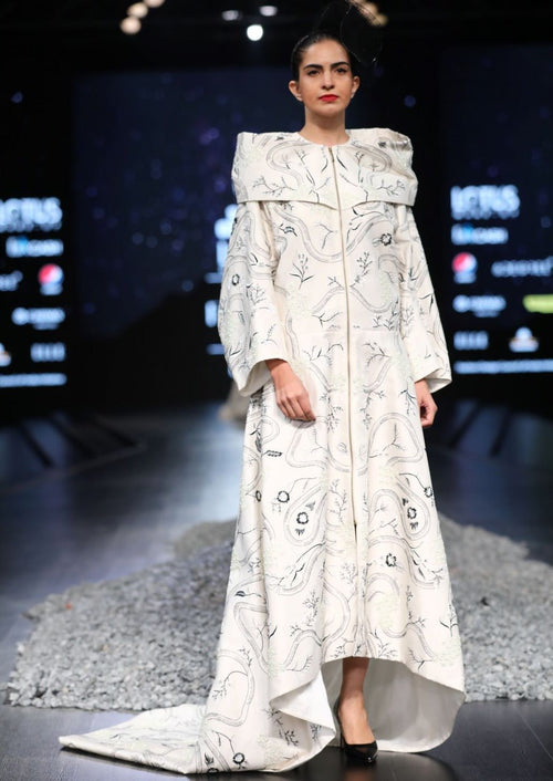 Shoulder peplum gown - samantchauhan