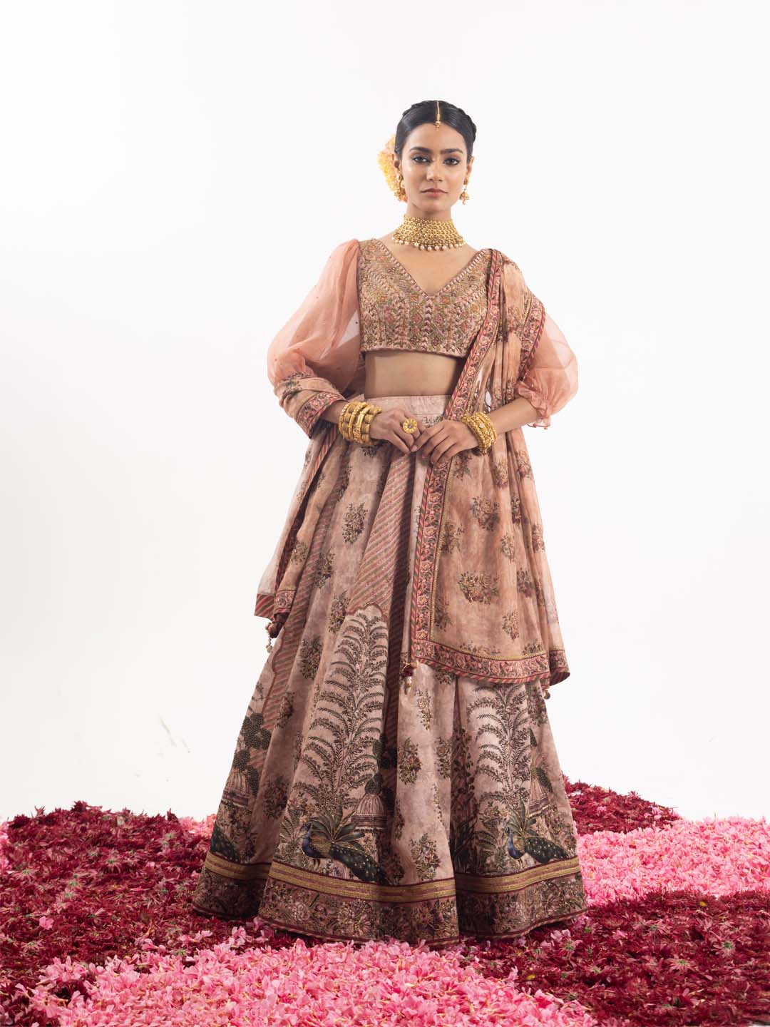 Stunning lehenga ensemble that beautifully merges tradition with modern aesthetics - samantchauhan Apparel & Accessories