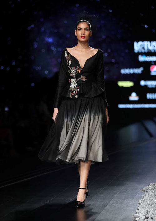 Sweet heart neck corset with skirt - samantchauhan