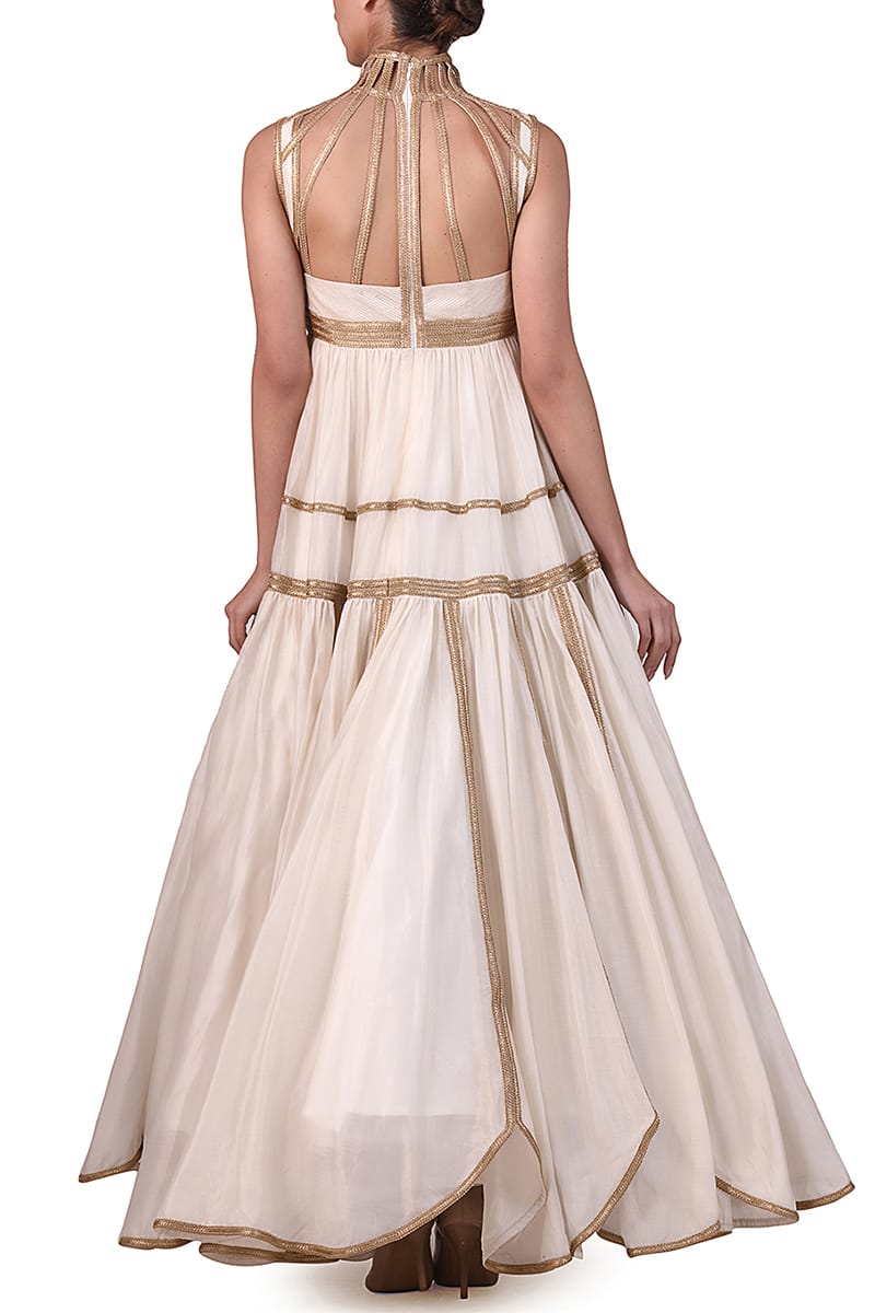 Corset Embroidered Gown - samantchauhan
