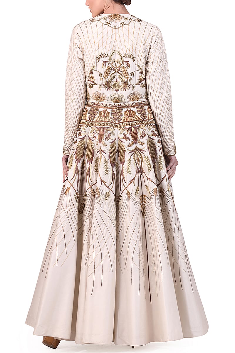 Embroidered fit & flare Gown - samantchauhan