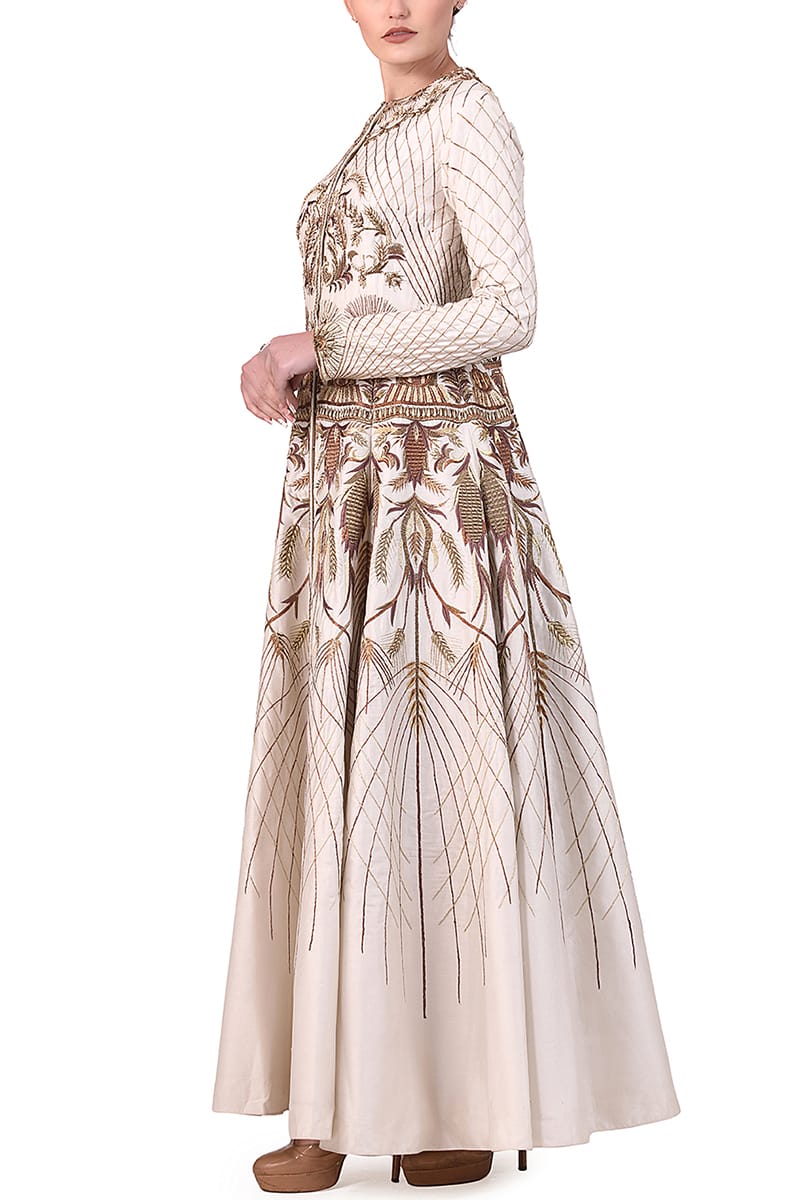Embroidered fit & flare Gown - samantchauhan