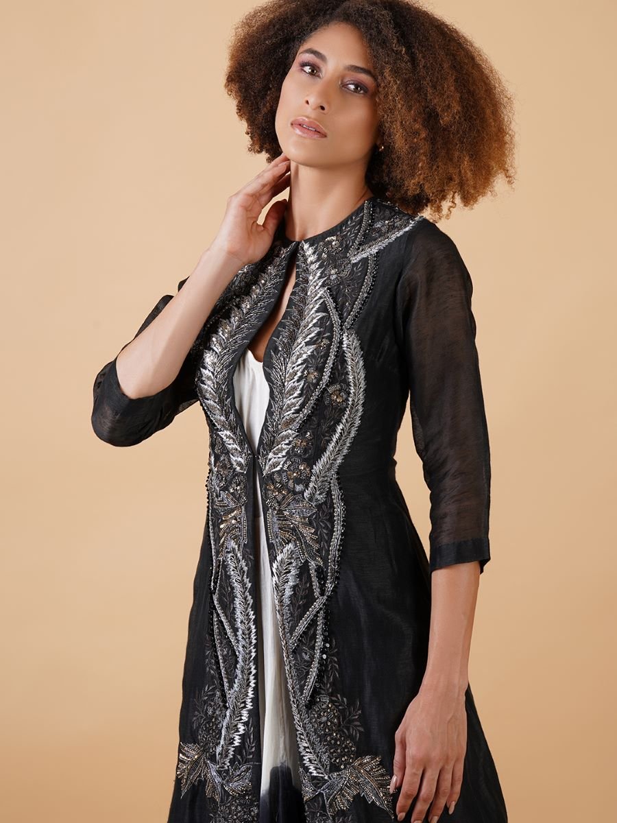 A cotton tube dress, creating an ombré of black and white - samantchauhan Apparel & Accessories