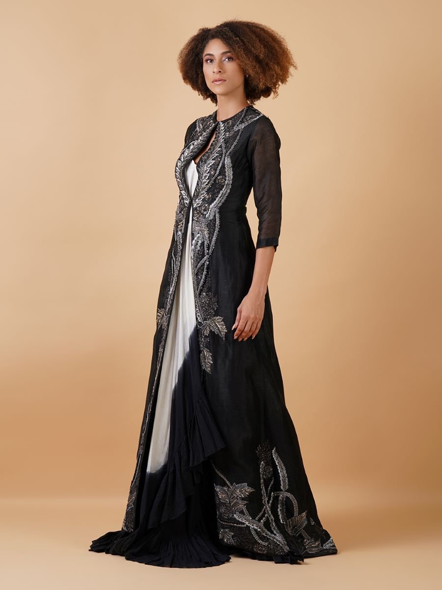 A cotton tube dress, creating an ombré of black and white - samantchauhan Apparel & Accessories