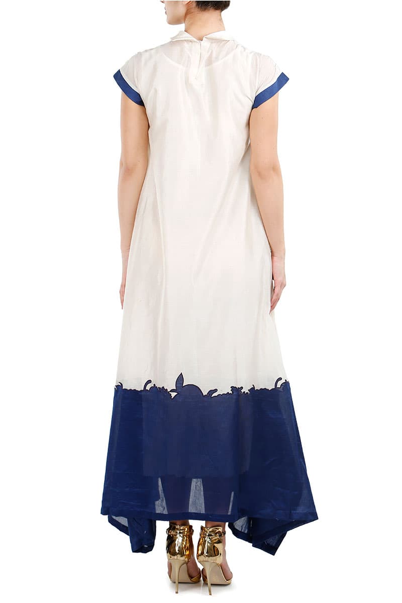 Applique detailed Asymmetric Dress - samantchauhan