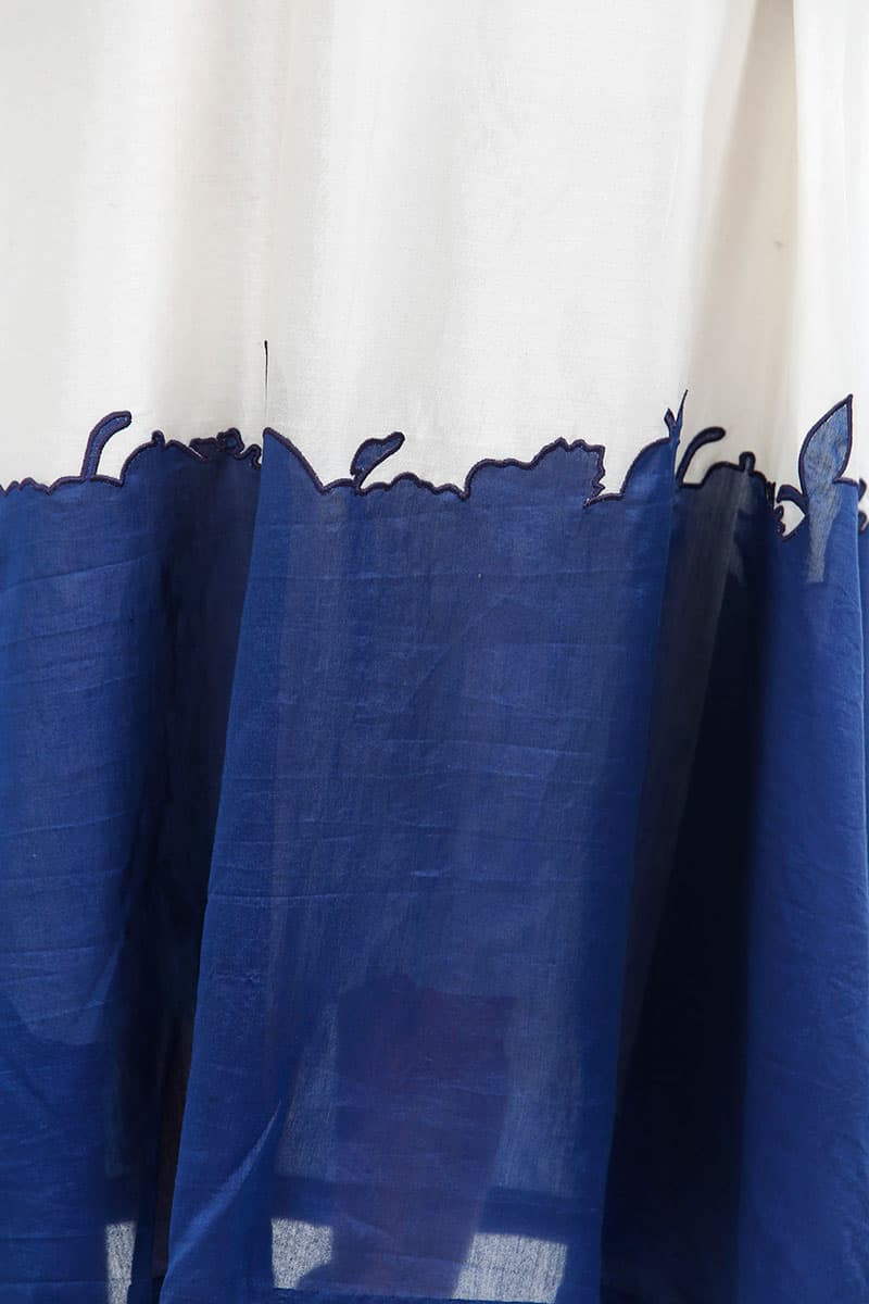 Applique detailed Asymmetric Dress - samantchauhan