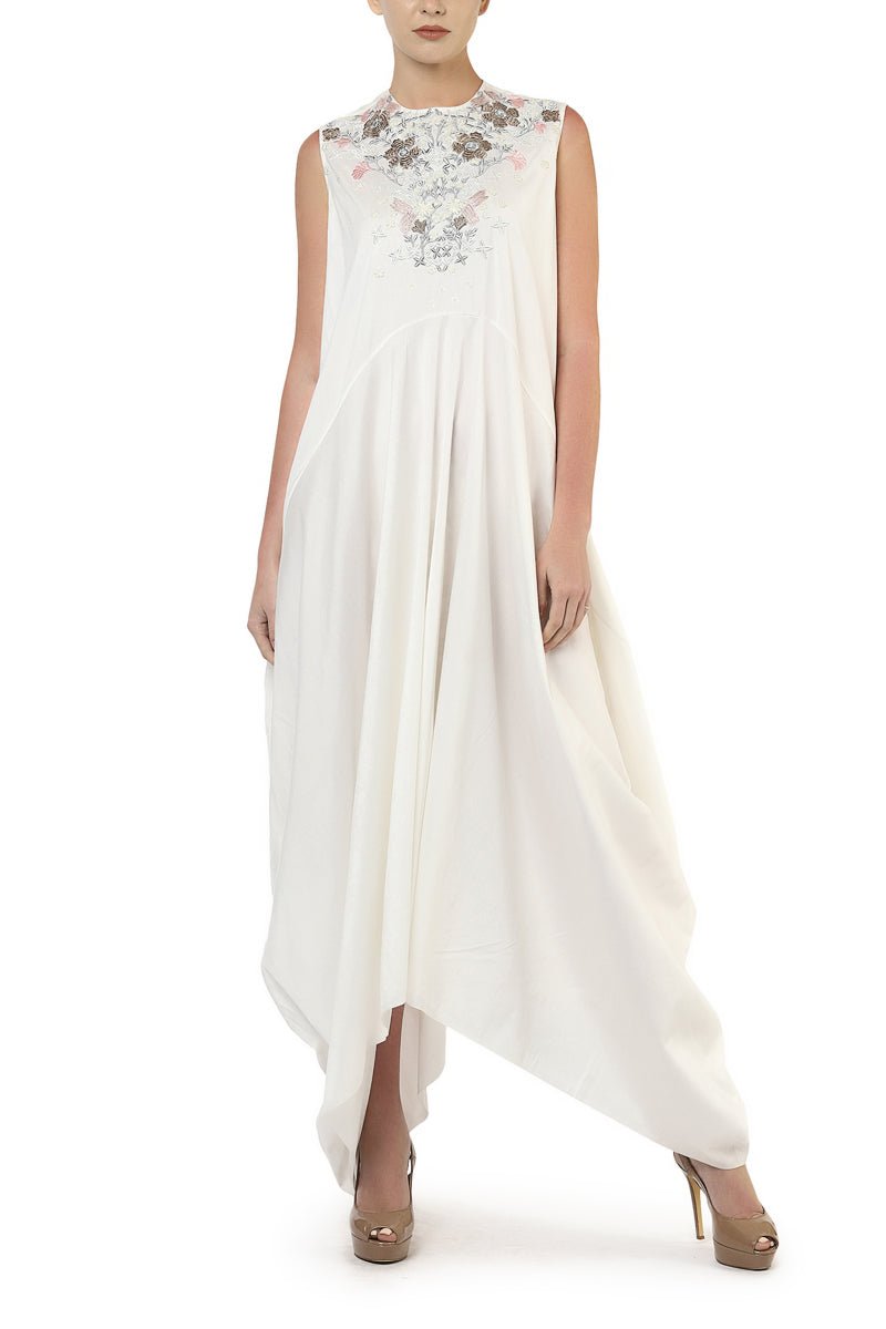 Asymmetric Dress & Long Jacket - samantchauhan