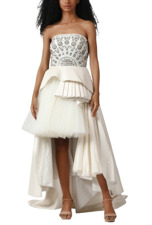 Asymmetric hem gown - samantchauhan