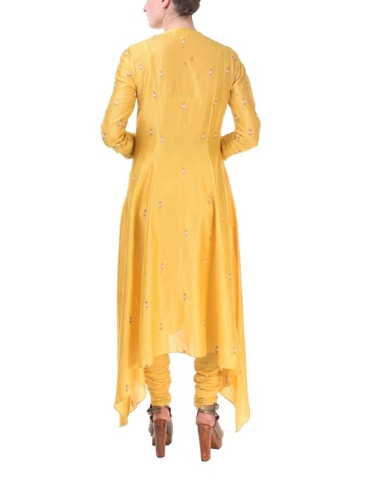 Asymmetrical Kurta & Ruffle Dupatta - samantchauhan