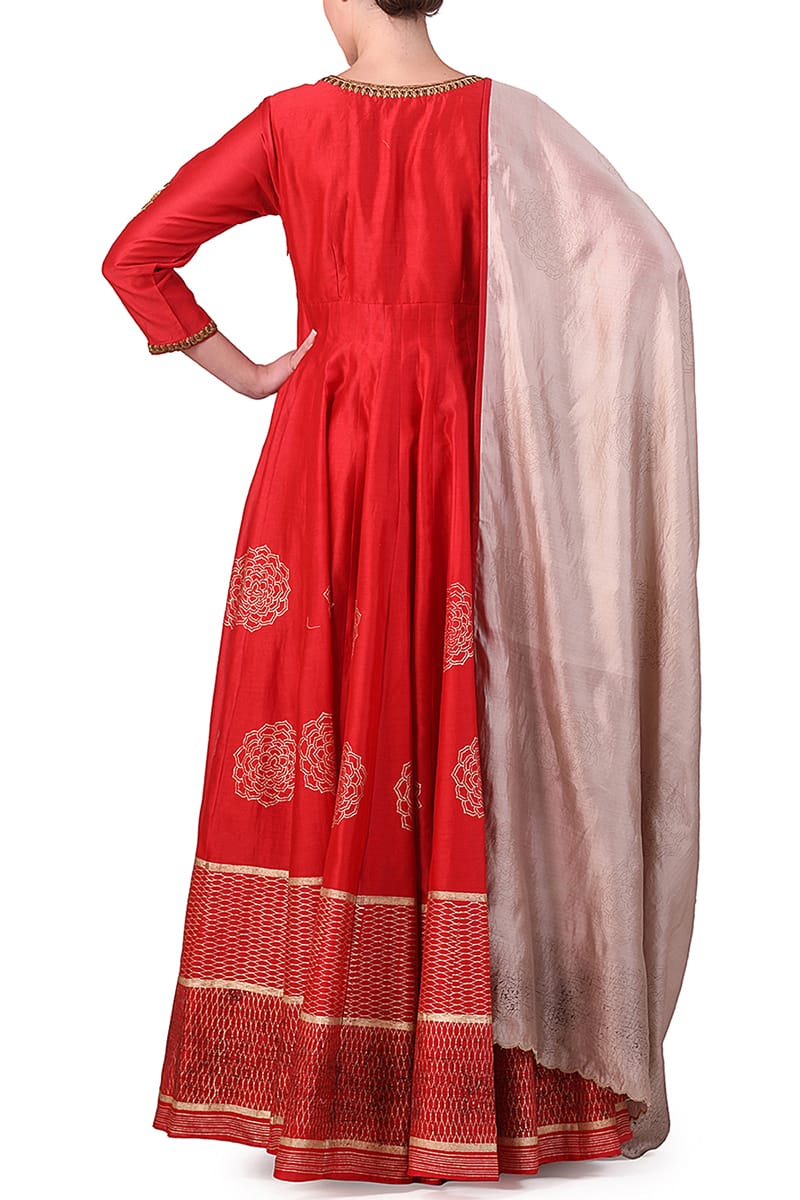 Block - Printed Kurta & Dupatta - samantchauhan