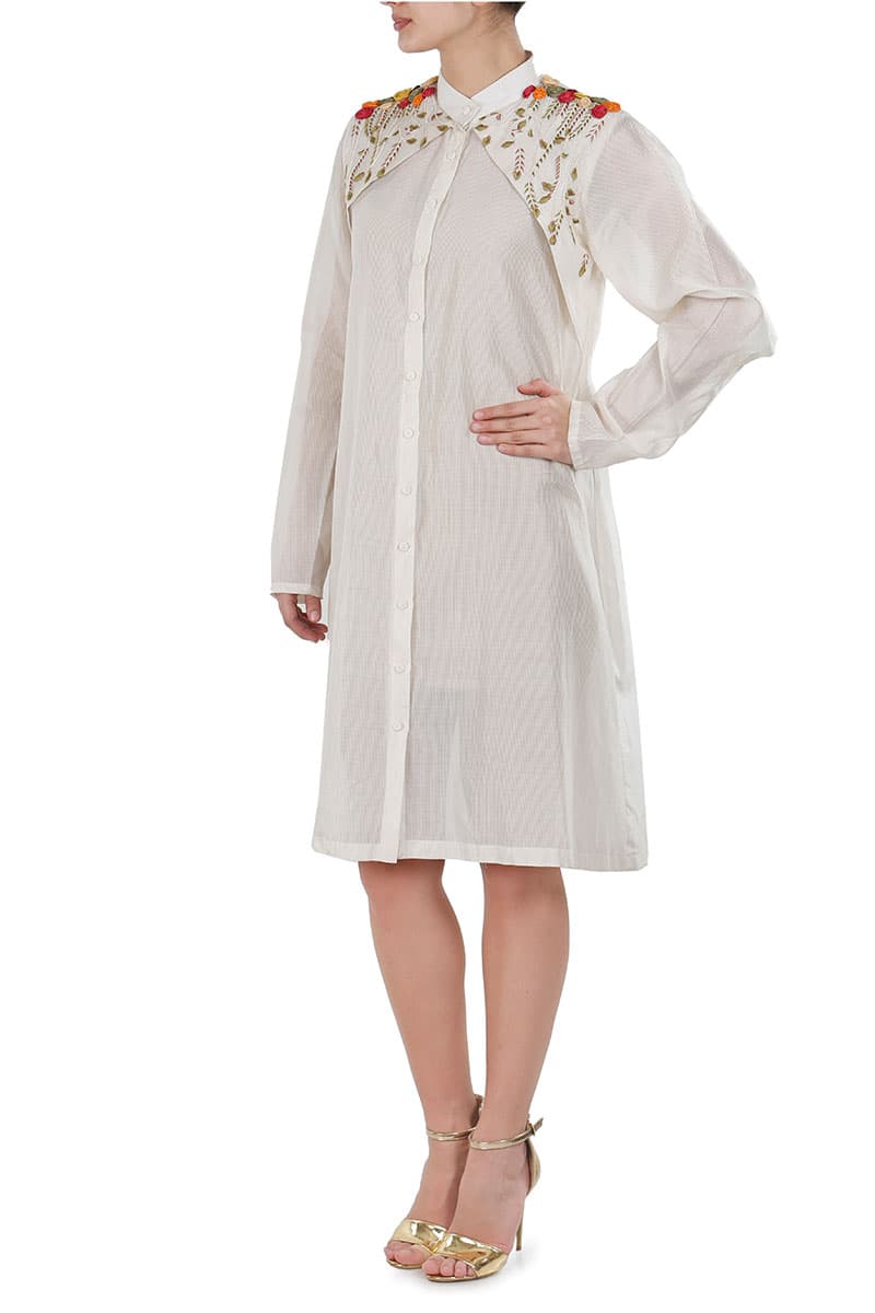 Button Down Shirt Dress - samantchauhan
