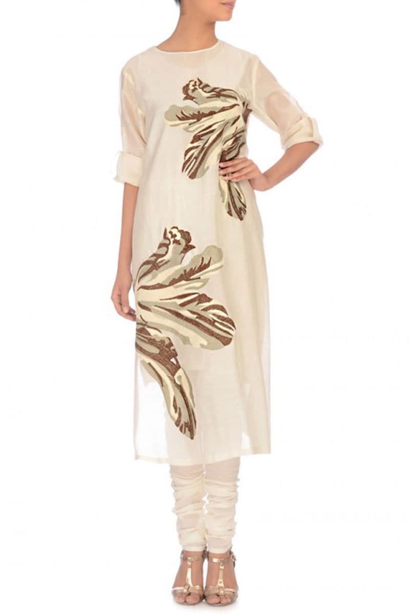Camouflage Embroidered Kurta - samantchauhan