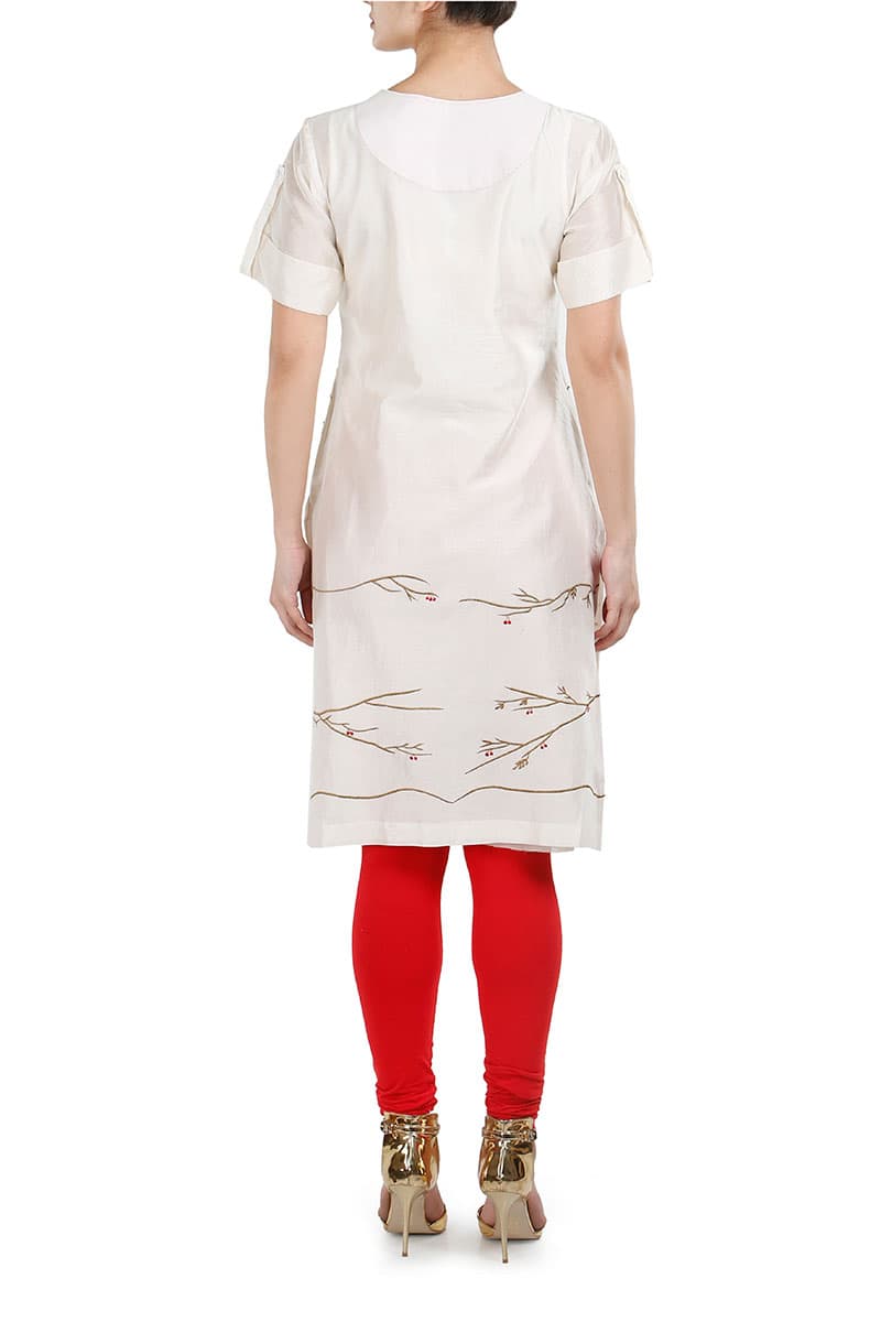 Cherry Motifs Kurta - samantchauhan