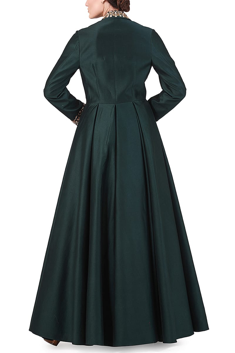 Collar Embroidered Gown - samantchauhan