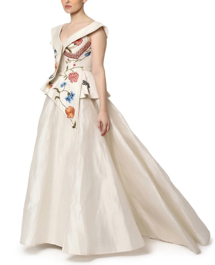 Cotton silk Corset Gown - samantchauhan