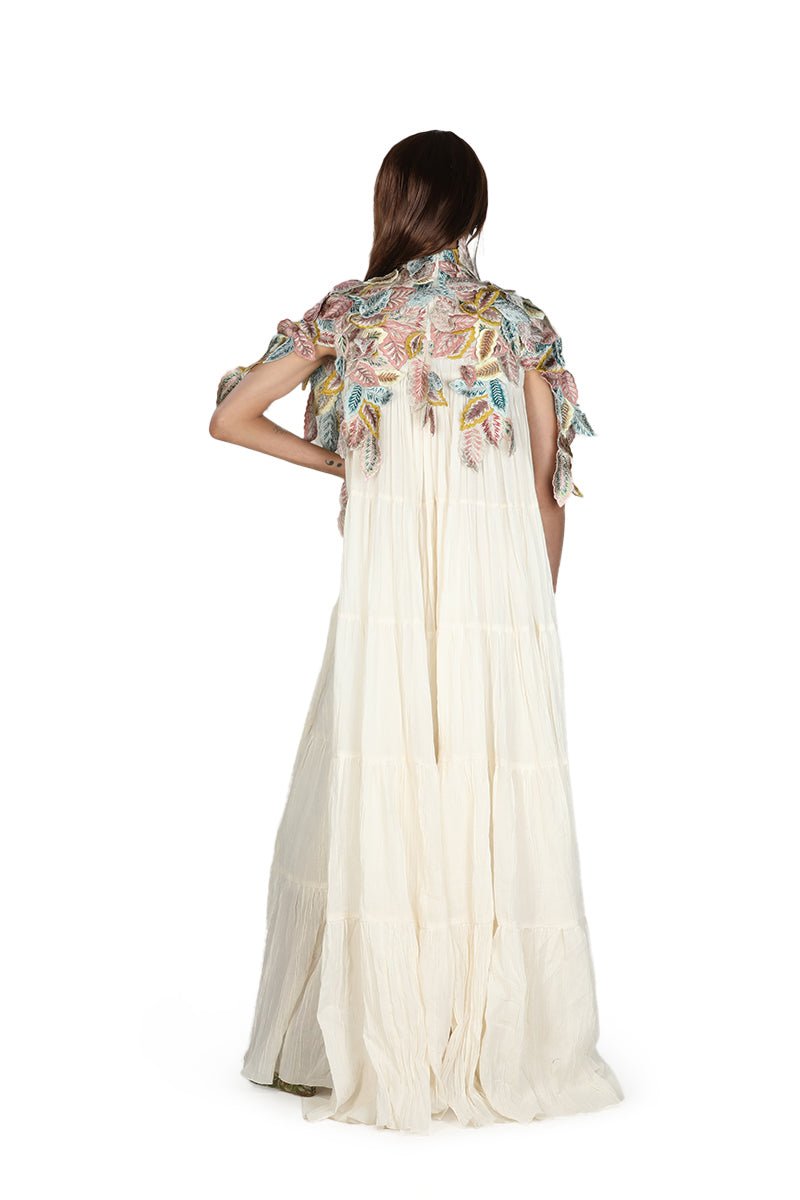 Cotton Tier dress in Ivory - samantchauhan Dresses