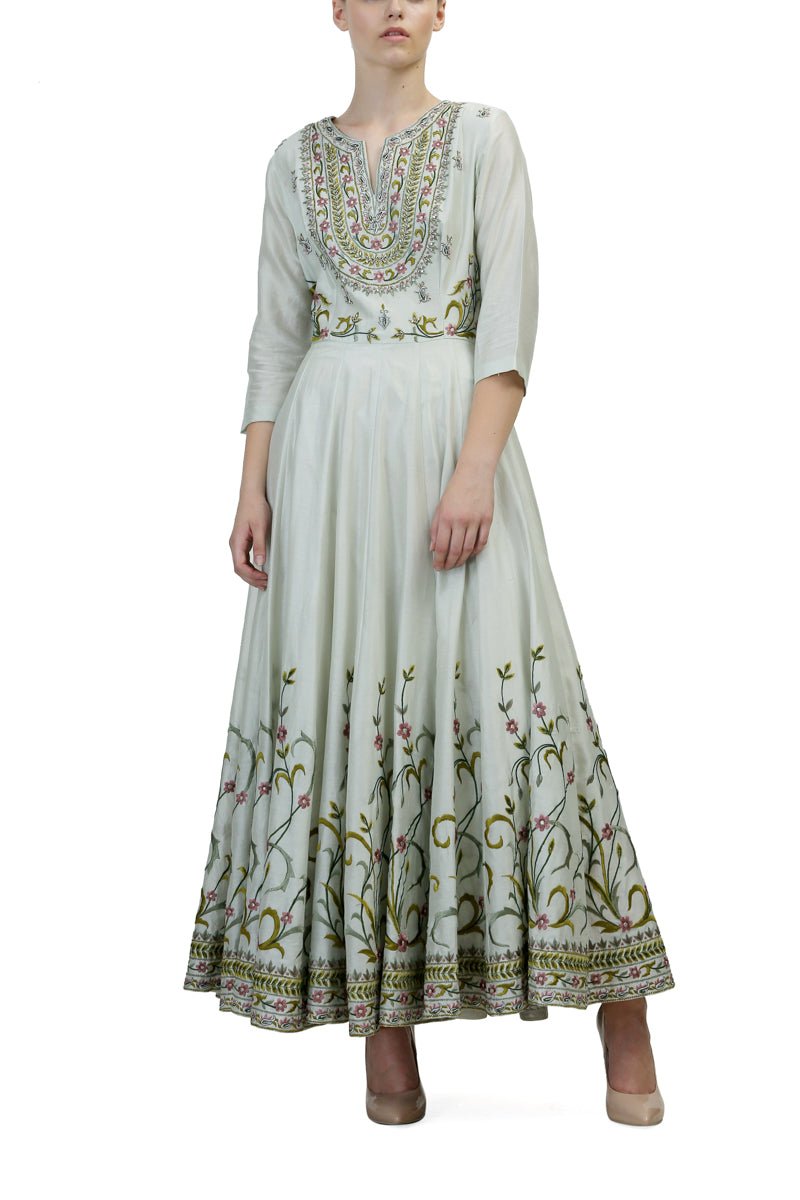 Cut - Out Back Kalidar Kurta - samantchauhan