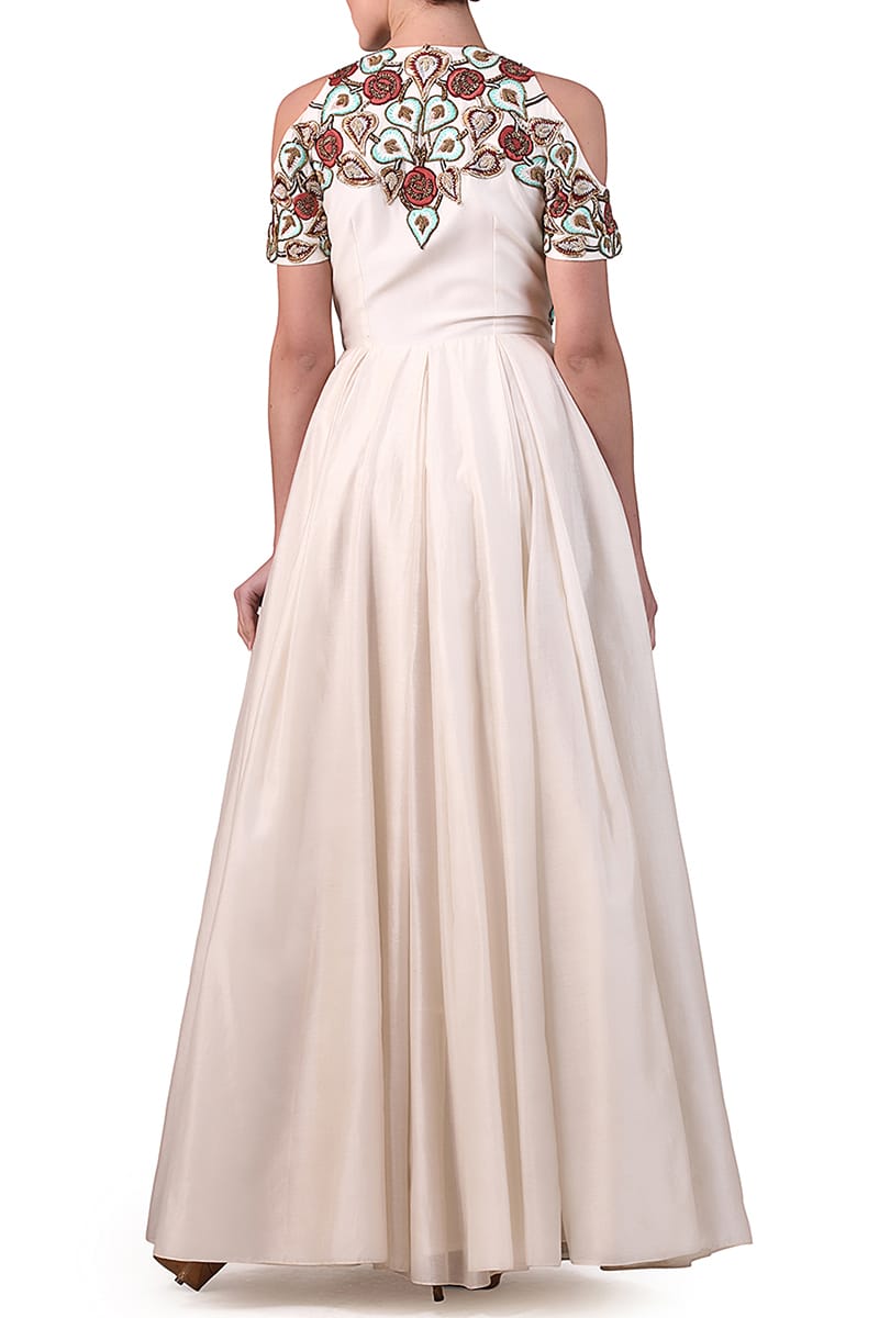 Cut - out Neck Gown - samantchauhan