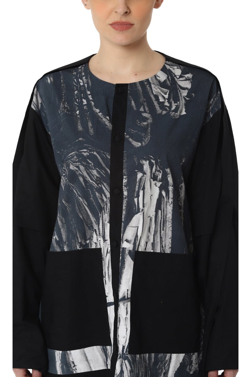 Digitally Printed Shirt with Pockets - samantchauhan