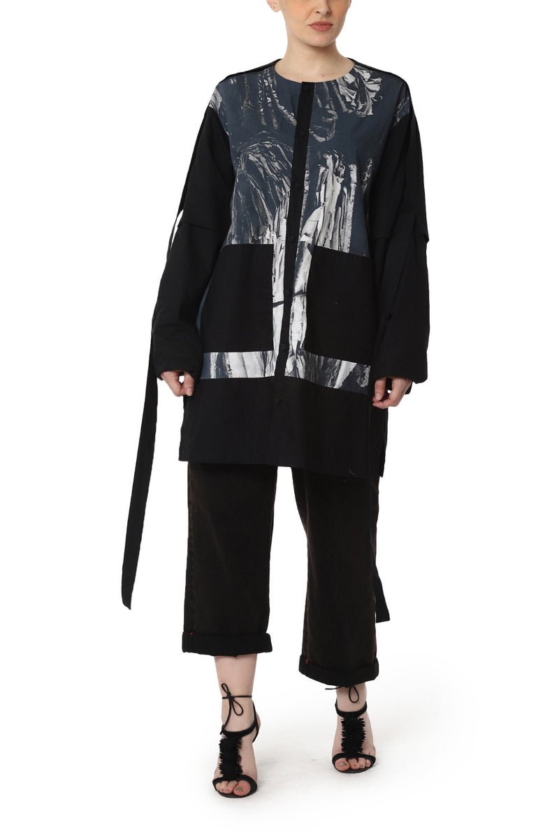 Digitally Printed Shirt with Pockets - samantchauhan