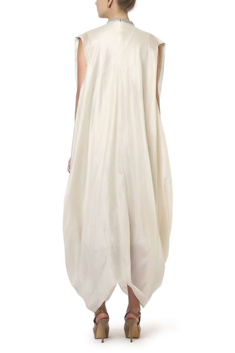 Draped Embroidered Dhoti Jumpsuit - samantchauhan