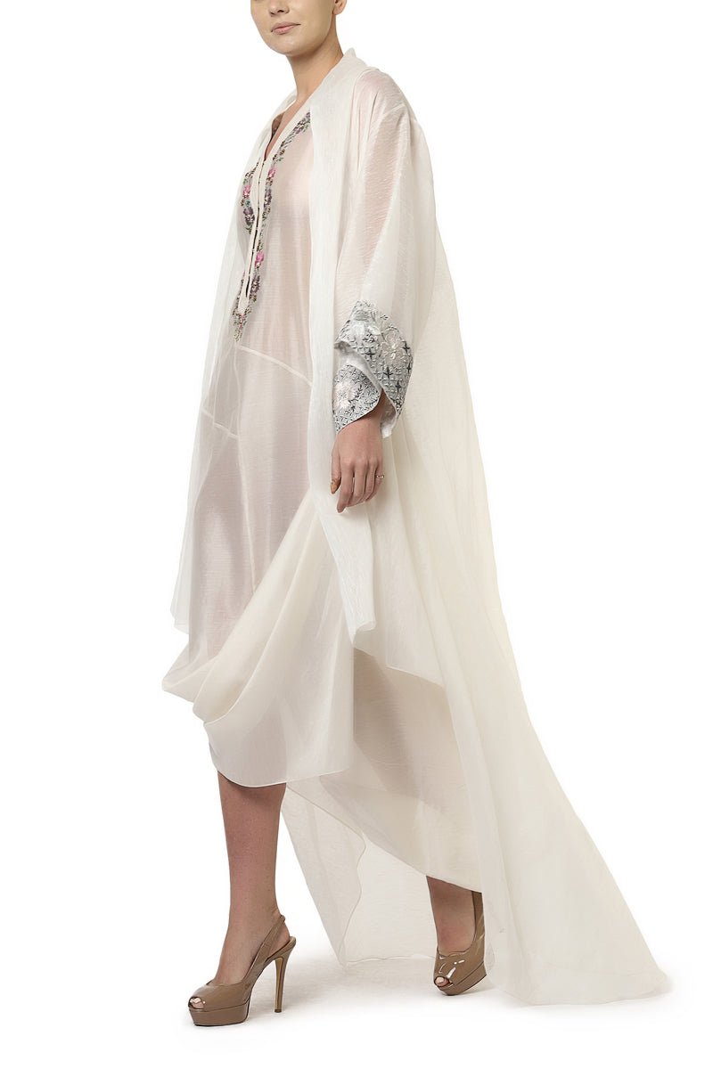 Draped Inner Dress & Long Jacket - samantchauhan