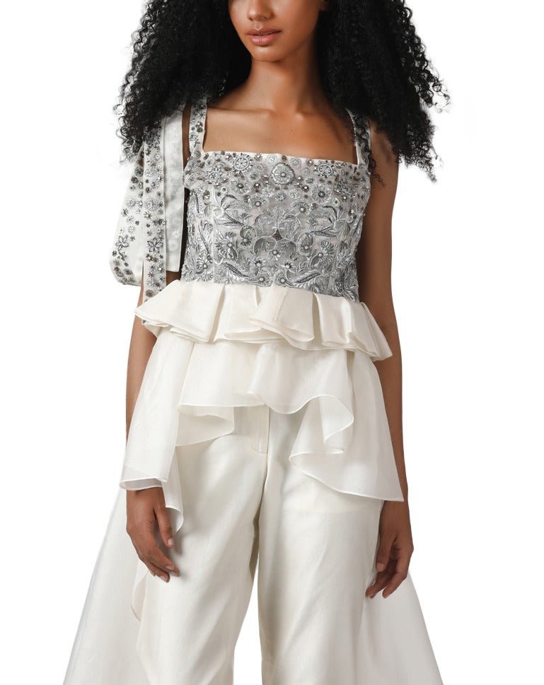 EMBROIDED TRAIL TOP - samantchauhan